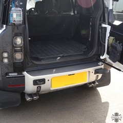 Rear Bumper Cover Protector Decal sticker for New Defender L663 90 emblem