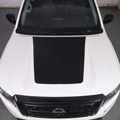 Matte Black Hood Panel Decal Sticker Blackout Fits Nissan Frontier 2022-2024