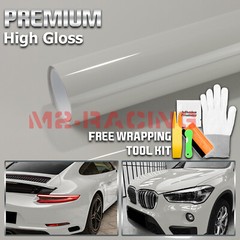 High Gloss Storm Gray Glossy Car Vinyl Wrap Sticker Decal Sheet Film Air Release