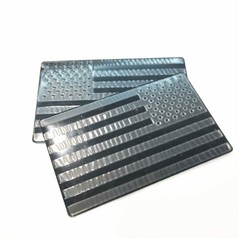 2PCS Black Metal USA Flag Sticker American Car Truck Decal Body Helmet Emblem