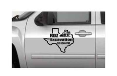 CAR TRUCK VAN DOOR – VINYL DECALS 2 COLOR- set of 3