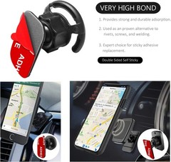 Universal Fit 9-Pcs Sticky Adhesive for Stronger Car Mounts & Accessories
