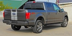 2015-2020 Ford F-150 Center F-RALLY Hood Racing Vinyl Graphics Kit Decals Stripe