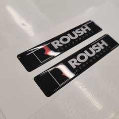 Roush Performance 3D Domed Badge Emblem Decals 2pcs / Sticker Resin Set