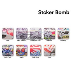 【Sticker Bomb】 Vinyl Wrap Decal Film Graffiti Cartoon Anime JDM USDM Sheet DIY