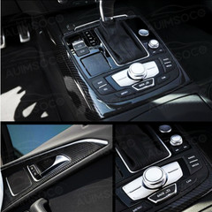 5D Carbon Fiber Black Car Vinyl Wrap Air Release Sticker Sheet Film 12″ x 60″