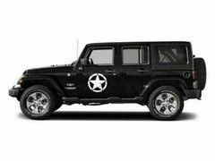 Distressed Army Star Body Hood Decoration Bumper Sticker For Jeep Wrangler