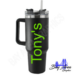 Custom Text Vinyl Decal Any Name/Text -Tumbler, Laptop, RV, Cars, Trucks & more