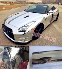 Glossy Mirror Chrome Foil Vinyl For Whole Vehicle Wrap Film Graphics Sticker PVC