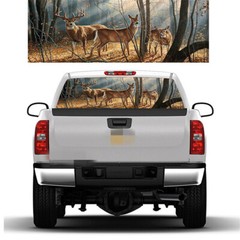 Pickup Truck SUV Car Rear Window Graphic Decal-Tint Print Sticker Deer Animals