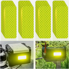 20 pcs Reflective Stickers Car Bumper Stickers Night Warning Anti-Collision Tape