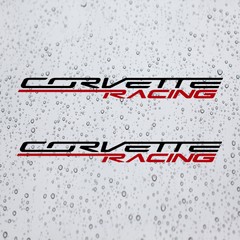 Pair Corvette Racing Combo-Color Decal Vinyl Sticker for Corvette Racing Cars