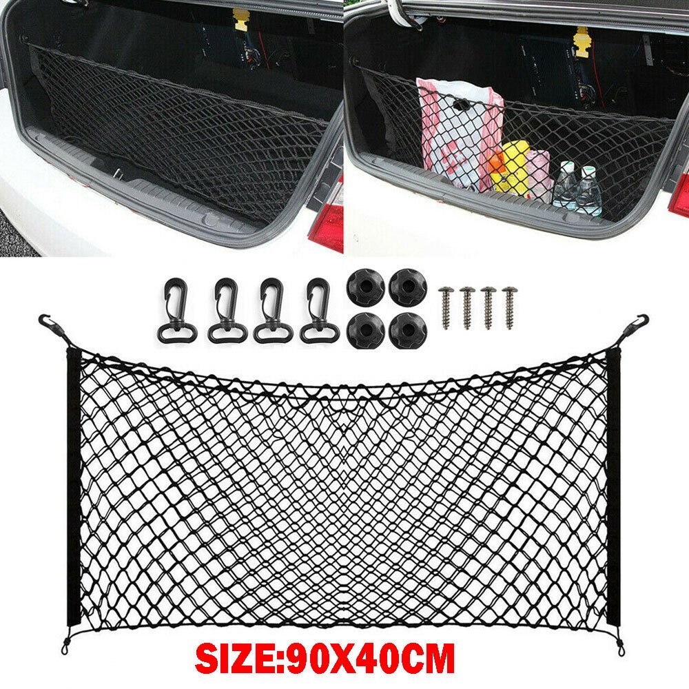 Envelope Style Trunk Cargo Net Storage Organizer Universal Bag Hook Car Rear A