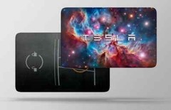 Premium Nebula Space Tesla Key Card Wrap Sticker Skin Protector