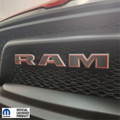 Fits 2019-2024 1500 Ram Limited Grille W Outlines Ram Overlay vinyl sticker