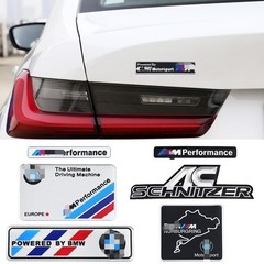 For BMW Fender Side Emblem M Metal Badge Scratch-Resistant Sticker Decoration
