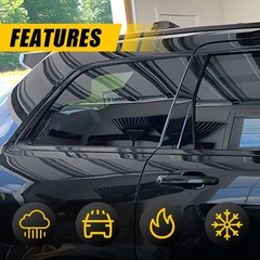 Black Delete Blackout Vinyl Overlay Trim For Jeep Grand Cherokee 2011-21 1-10