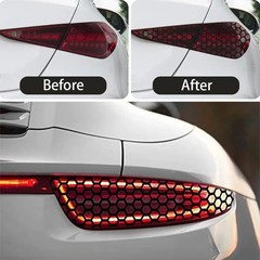 Tail Light Honeycomb Stickers Universal Car Vinyl Film 48cm x 30cm