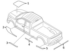 Genuine Ford Quarter Panel Decal JL3Z-99290D13-BA