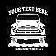 CHEVROLET CHEVY APACHE Pickup Truck – 1957 Custom Personalized Vinyl Decal-047