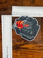 Hot Engine decal sticker
