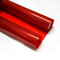 Red smooth Premium Headlight+Taillight Fog Light Tint Film Vinyl Sticker Wrap
