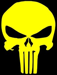 Punisher Emblem Logo Vinyl Decal Multiple Colors and Sizes