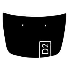 Bumper Hood Decal Vinyl Sticker For Land Rover Discovery 2 1998-2003 Black