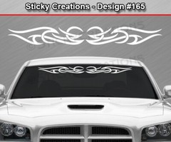 #165 TRIBAL SCROLL ACCENT Decal Sticker Windshield Window Vinyl Graphic Design