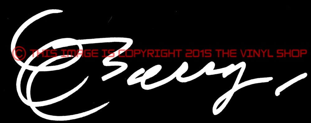 Chuck Berry Signature Vinyl Decal Sticker Autograph rock & roll music