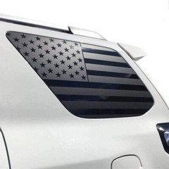 2Pcs American Flag Rear Side Window Decals Wrap For 2010-2022 Toyota 4Runner USA