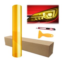 12″x72″ Gloss Dark Black Smoke Headlight Taillight Fog Light Tint Film Vinyl
