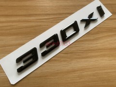 Gloss Black 3D ABS Letters Trunk 330xi Emblem Rear Badge for BMW 2017-2022 330xi