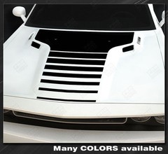 Dodge Challenger Hood Front Strobe T-Stripe Decals 2008 2009 2010 Pro Motor