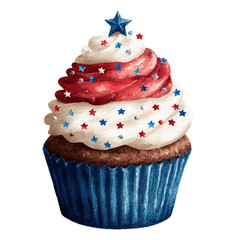 🦅🧁AMERICA 250 PATRIOTIC CUPCAKE 2 Vinyl Decal Sticker 2″-18″ You Choose!🎆💥