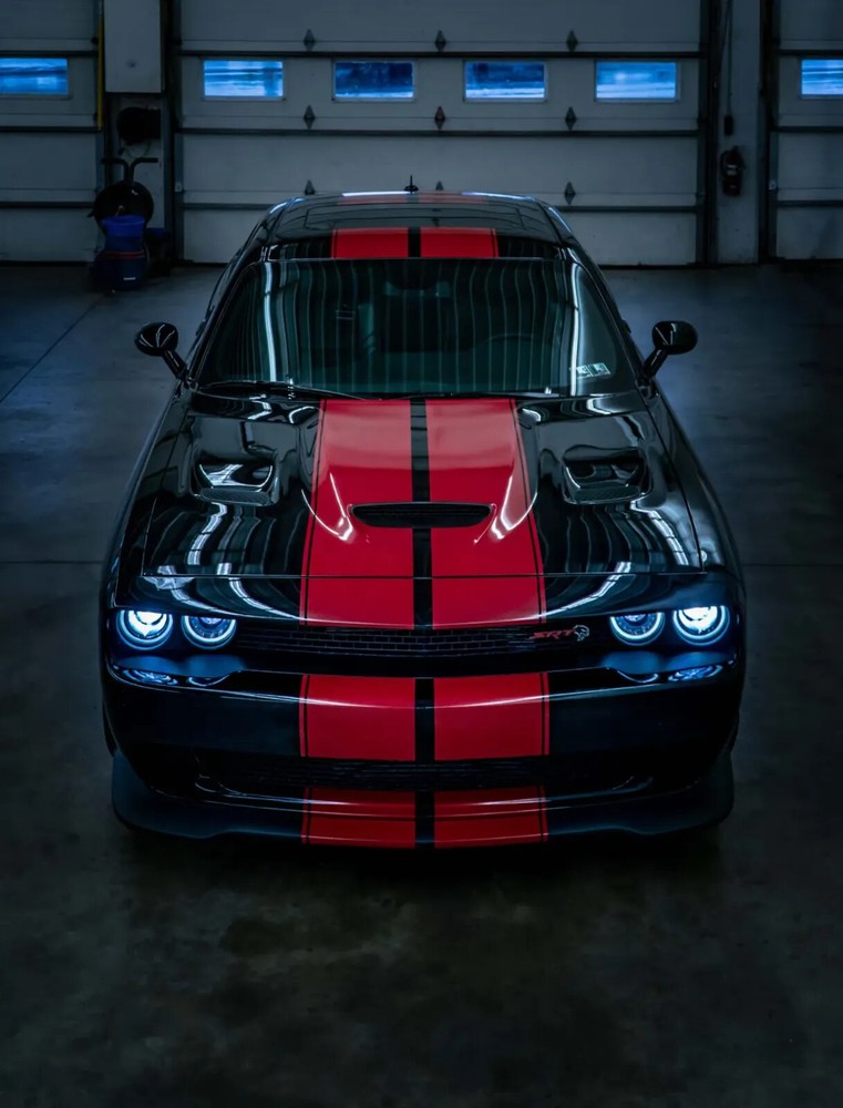 FOR 15-24 DODGE CHALLENGER 10″ Racing Stripes Graphic Decal 36 FEET & Pinstripe