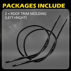 For 2003-08 Toyota Corolla 2-20X Roof Molding Weatherstrip Sear Trim 75556-12120
