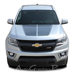 Hood Vinyl Graphics Kit 3M Racing Decals Stripe SUMMIT 2015-2022 Chevy Colorado