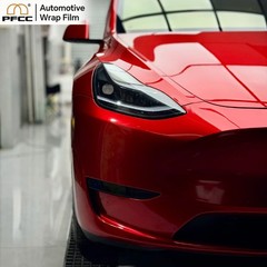 5ft x 50ft PET Car Wrap Vinyl Hybrid Red Air Release Bubble Free Full Roll Film