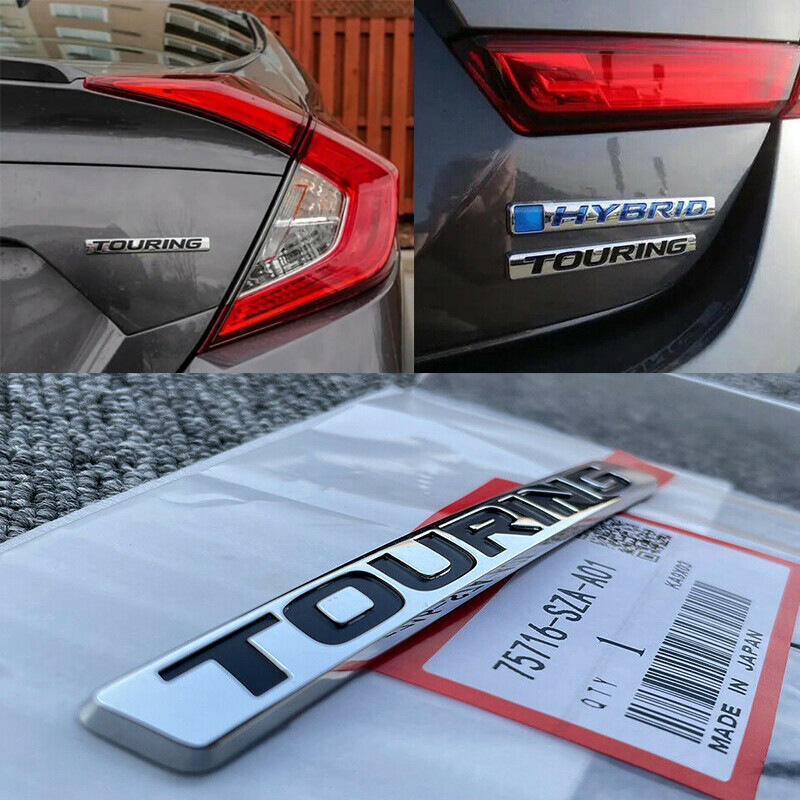 NEW Chrome TOURING REAR TRUNK BADGE EMBLEM FOR HONDA CRV HRV ODYSSEY STICKER