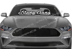 Stang Gang Windshield Banner Sticker Decal Fits Ford Mustang Car