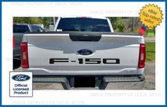 21 – 24 Ford F150 Rear Back Tailgate Inserts Decals Letters Stickers MATTE BLACK
