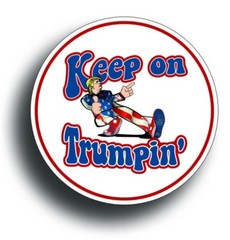 4 Pack Mini Keep Trumpin Sticker Decal Donald Trump Hard Hat Pack President USA