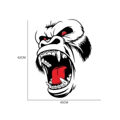 Car Sticker Hood Side Body Door Window Vinyl Horror Ape Totem Animal DIY Decal