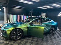 Galaxy Dust Gloss Spring Green Metallic Auto Sticker Decal Vinyl Wrap Sheet Film