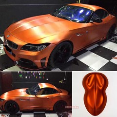 3D Brushed – Steel Texture Metal Satin Chrome Entire Car Vinyl Wrap Sticker AFUS