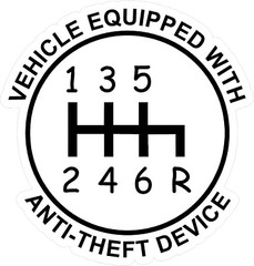 Decal stickers anti-theft device stick manual 4″x4″ or any size if you ask