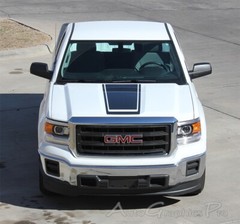 GMC “MIDWAY RALLY” Edition Center Hood Racing 2014-2018 Vinyl Graphics 3M Stripe