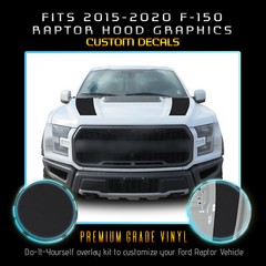 For 2017-2020 Ford Raptor F150 Hood Stripes Graphics Overlay Decals – Flat Matte