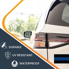 Thin Blue Line Flag Magnet Decal 3×5 Inches Automotive Magnet for Car Truck SUV